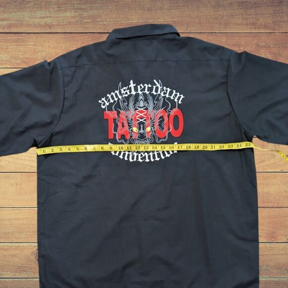 Amsterdam Tattoo Convention Vintage Y2K Button Down Shirt XXL Old Dragon Logo - Picture 4 of 6